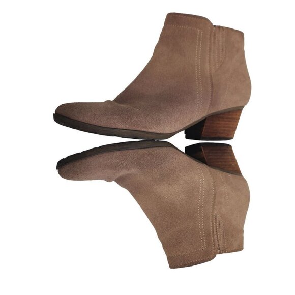 Blondo Chelsea Waterproof Booties Boots Women's Size 10 Tan Suede Leather - Picture 10 of 12